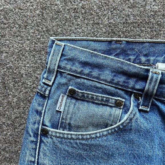 Carhartt B17 DST Relaxed Fit Denim Jeans Mens 36x30 (fits 34x29) Mid Wash Blue - Picture 3 of 13